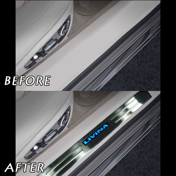 Buy NISSAN GRAND LIVINA 2006 2017 StainlessSteel LED Door Side Sill